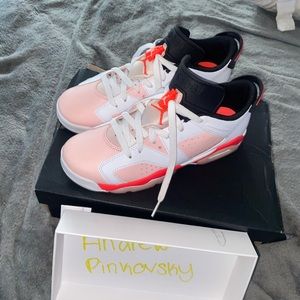 Air Jordan 6 retro low GS pink and white